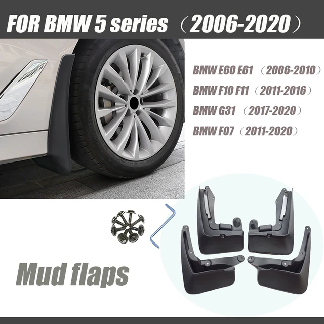 Mud flaps for BMW 5 series E60 E61 F10 F11 G31 F07 GT5 mudguard fender  mudflap splash guards car accessories auto styline - AliExpress