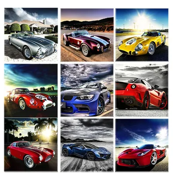 

Full Square/Round Drill 5D DIY Diamond Painting "Racing car landscape" 3D Embroidery Cross Stitch 5D Home Decor Gift