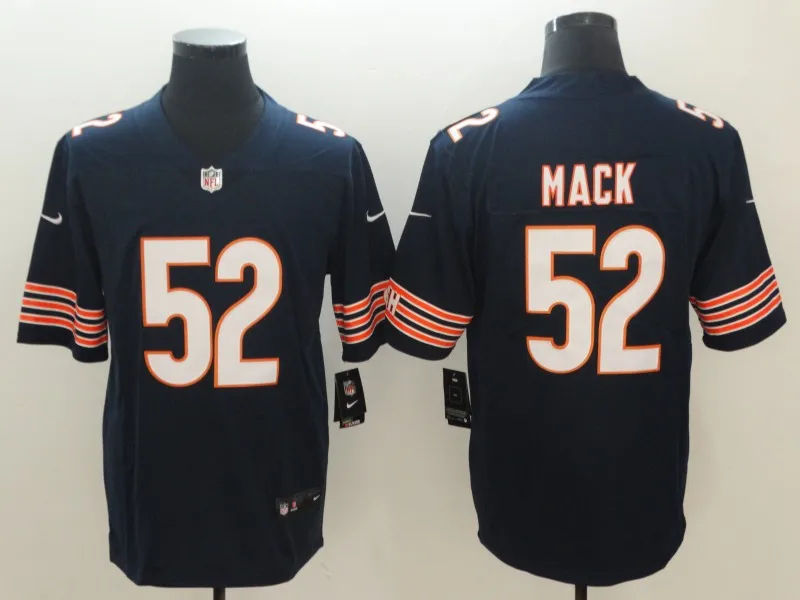 AS PICTURE Сшитые Chicago Khalil Mack Walter Payton Mitchell Trubisky Roquan Smith ing Howard Brian Urlacher игровые цветные спортивные футболки - Цвет: AS PICTURE