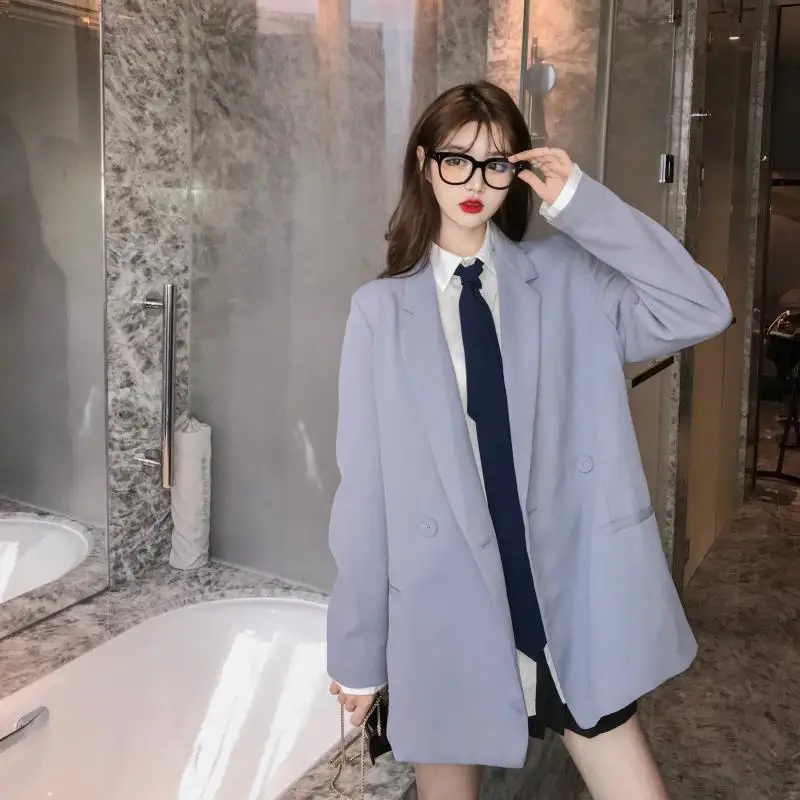 

Photo Shoot Net Price! Fashion Hong Kong Flavor Retro CHIC Elegant Casual Slimming Fold-down Collar Suit Jacket Women's Fashion