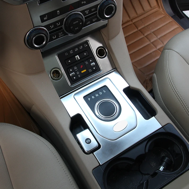 Для Land Rover Discovery 4 LR4 аксессуары для стайлинга автомобилей ABS Хромированная панельная Накладка для коробки передач накладка наклейка