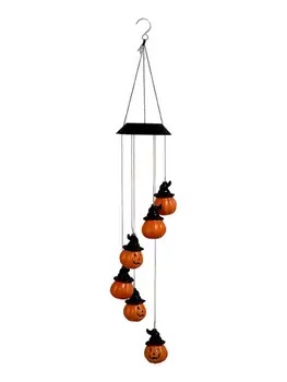 

Solar Pumpkin Wind Chime Light Halloween Solar LED Light