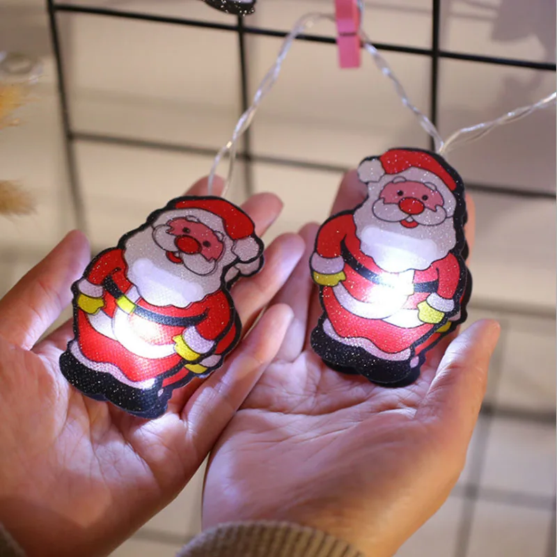 

NEW LED Christmas Lighting Fairy Lovely Battery Operated Santa Light Indoor Outside Garden Decoration Gifts