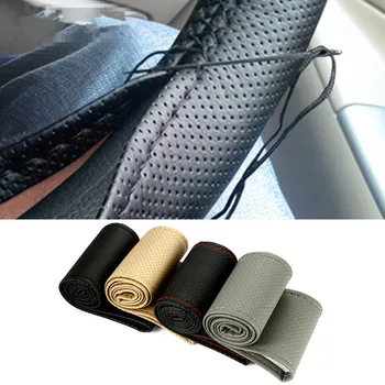 

Car Braid Wheel Steering Cover Thread 38cm for Honda Jade FCV Crider NSX-GT N-One GEAR FCEV Skydeck P-NUT Legend