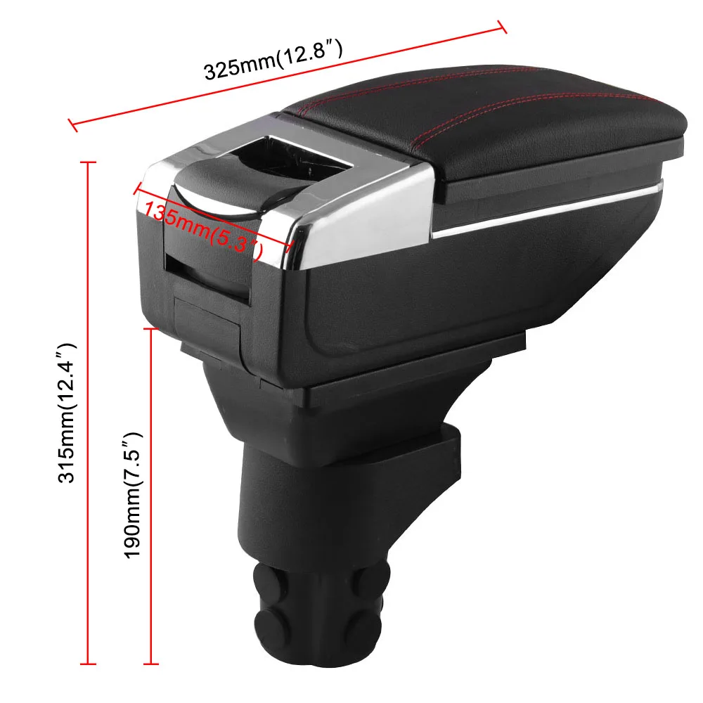 Выдвижной подлокотник коробка вращающийся центральный магазин содержимое коробка с подстаканником пепельница для Nissan Micra K13 2011