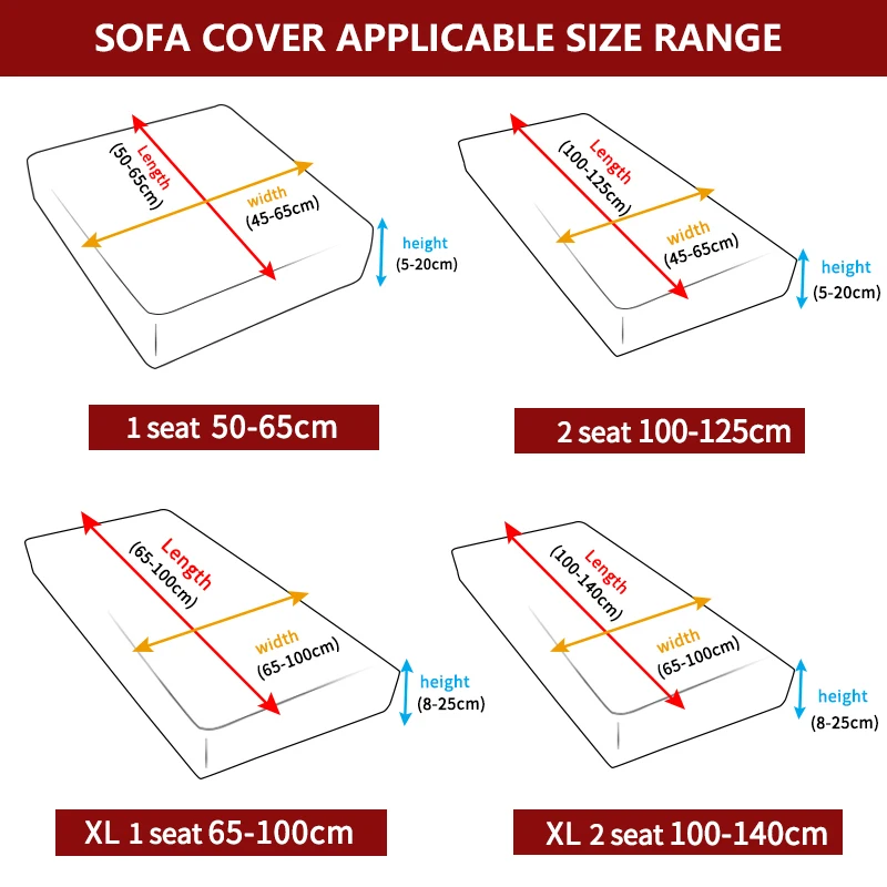 Floral Sofa Seat Cushion Cover Furniture Protector for Pets Kids Stretch Washable Removable Slipcover Sofa Slipcovers 1-5 Seat 2