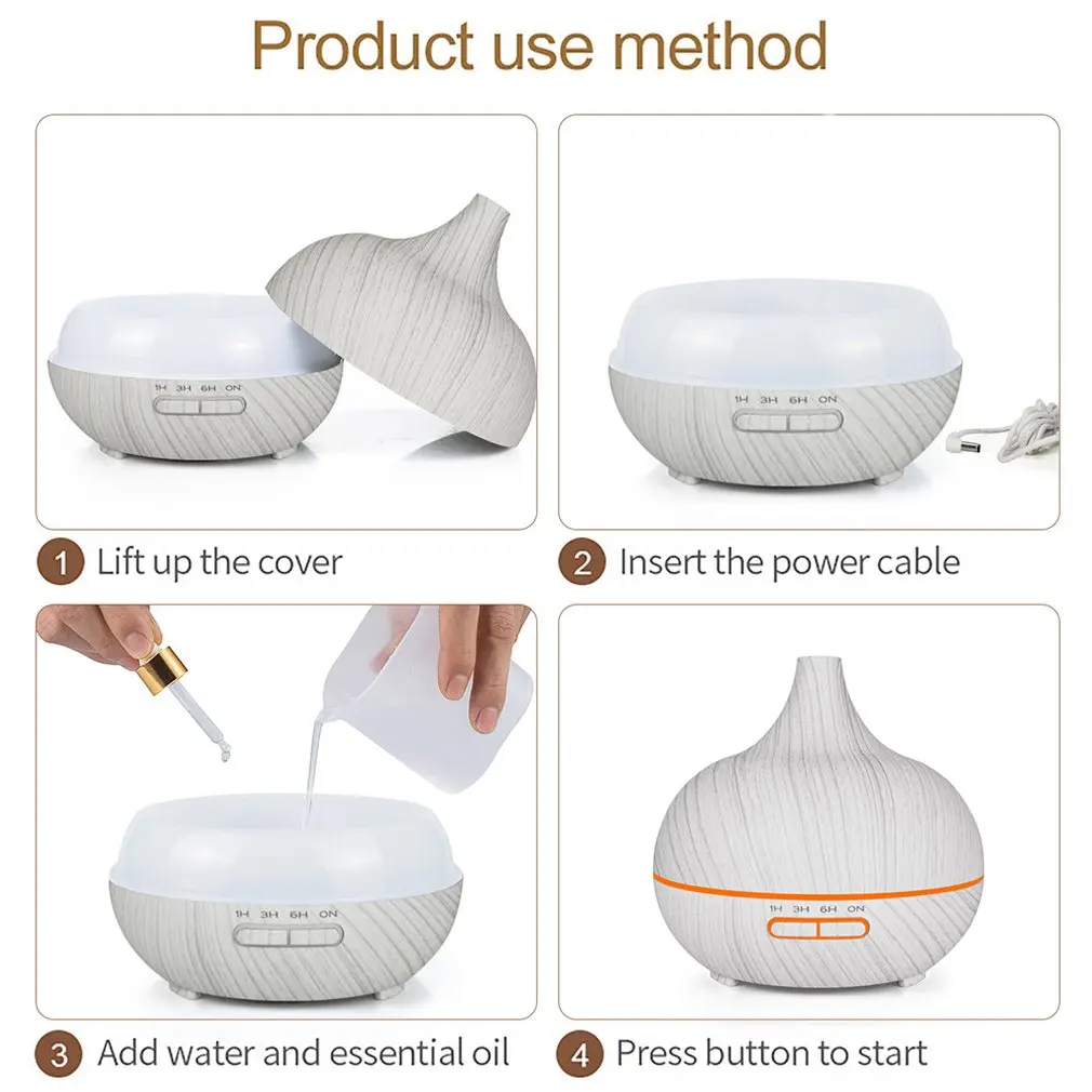 400 мл ароматерапия машина кончик рта увлажнитель диффузор ароматическая горелка большая емкость ароматизатор машина