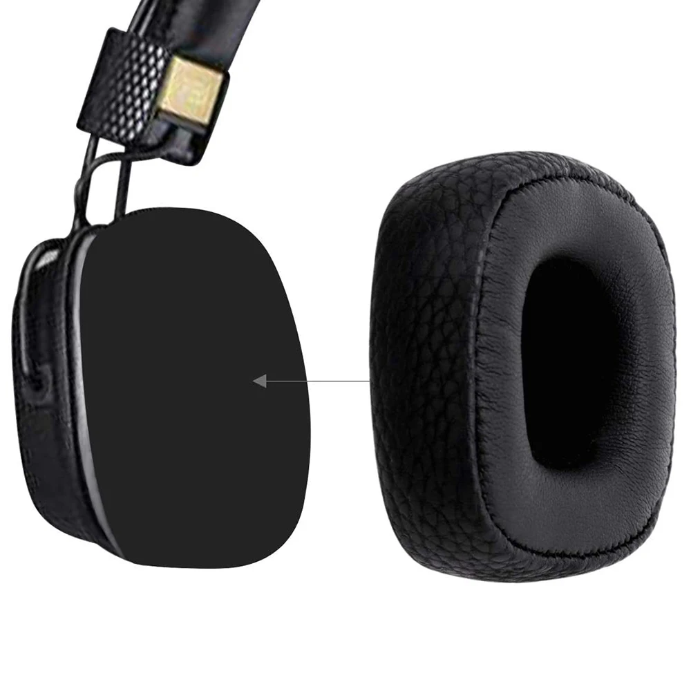 Coussinets D'oreille Remplacement Pour Marshall Major 3 - Mousse Mémoire & Cuir Protéique - Confort Et Isolation