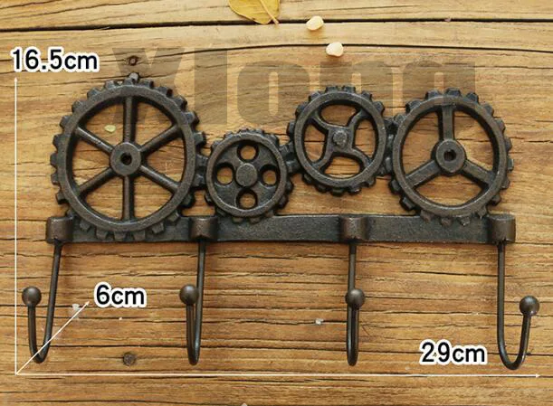 

American Industrial Style, Iron Art, Decorative Hook, Practical Personality, Gear, Clothes Hook, Creative Porch, Wall Coat Hat