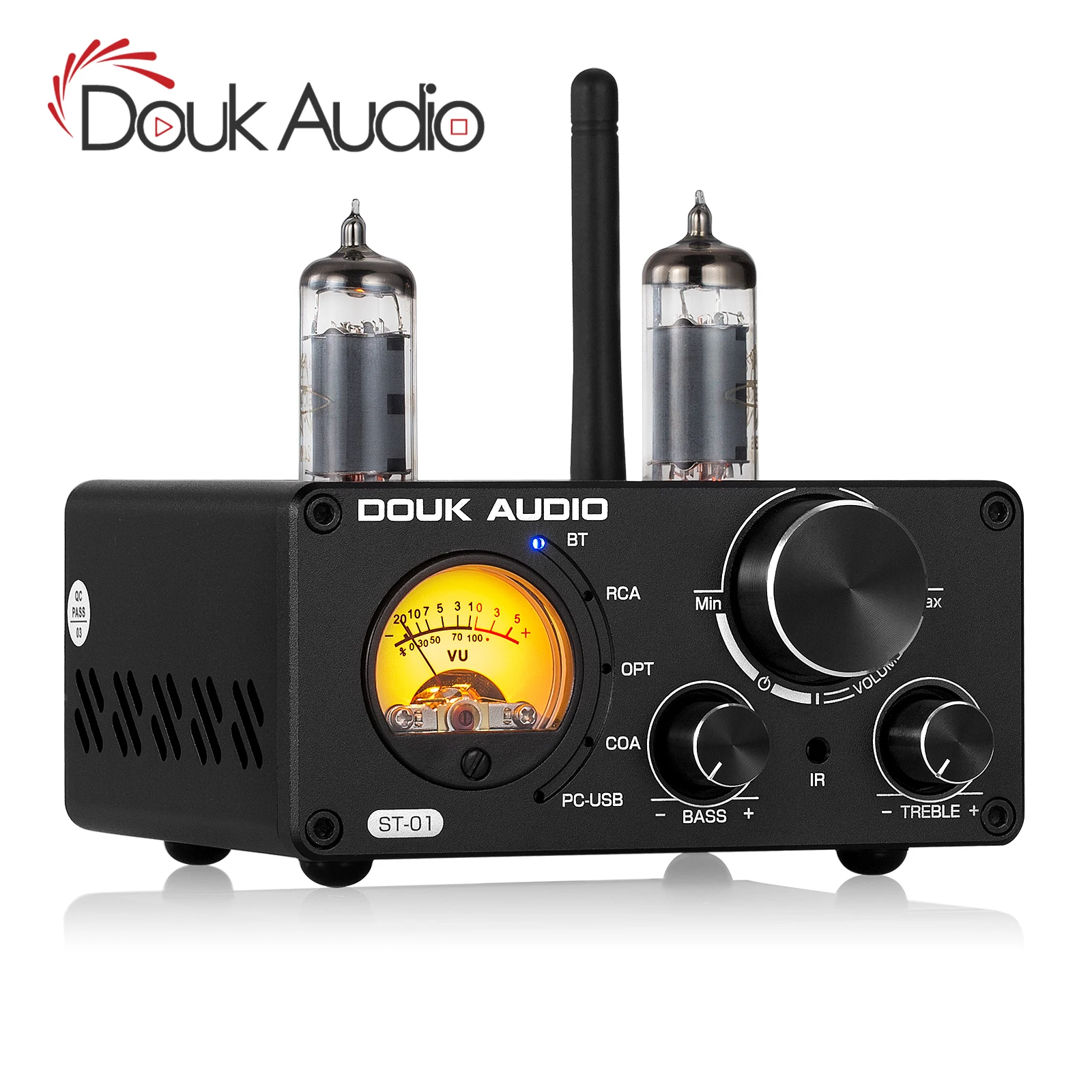 Вакуумный стереоприемник Douk Audio HiFi Bluetooth 5 0 USB DAC COAX/OPT Digital Amp VU Meter 100 Вт + |