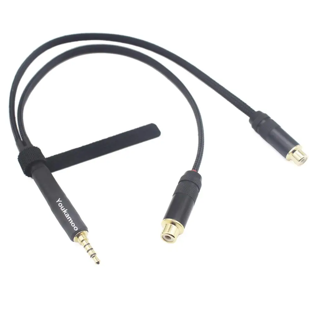3 5mm Balanced to RCA Female Cable Balanced Headphone Audio Adapter Cable 1FT 0 3M