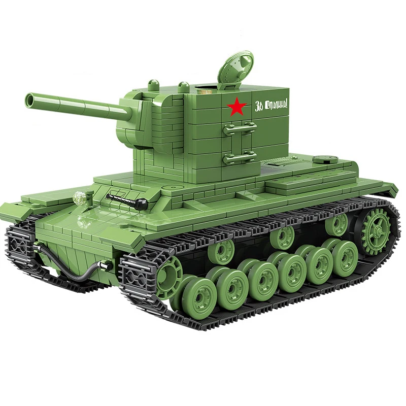 Военная Униформа 818 шт. СОВЕТСКИЙ РОССИИ KV 2 тяжелый танк строительные блоки WW2