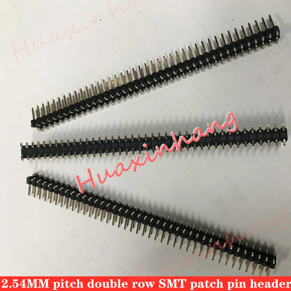 10 шт. 2X40 PIN двухрядный мужской SMD SMT 2,54 мм, Головка Булавки коннектор полосы 2X40PIN 2*40 40p 40PIN для печатной платы ARDUINO