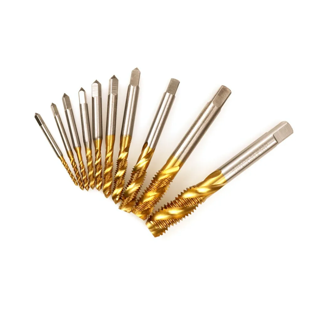 M2-M12 Series HSS High Quality Metric SPRIAL Flute Thread Screw Tap Plug Tap