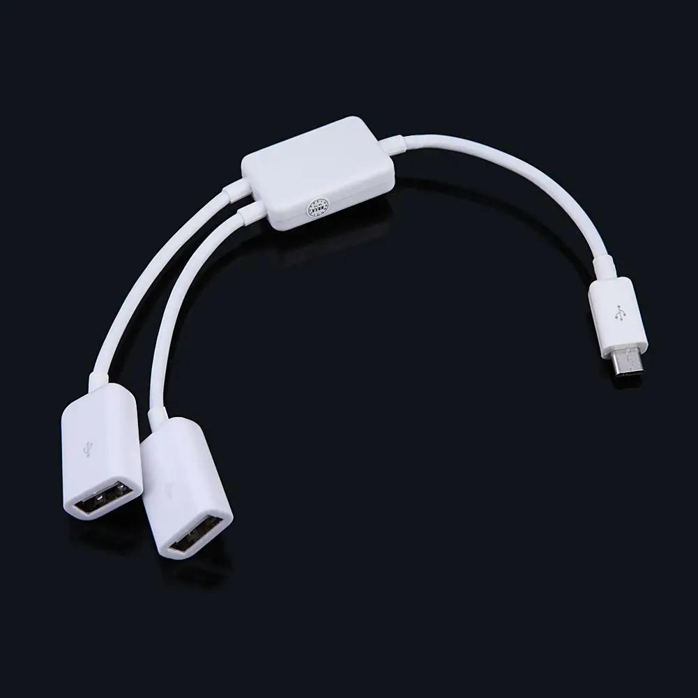 Для микро-флеш-накопителя USB 2 концентратор OTG кабель адаптера двойной Порты и