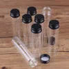 24pcs 10ml-100ml Glass Bottles with Black Aluminum Caps Spice Jar Glass Containers Decorative Bottles for Wedding Craft DIY Gift 6