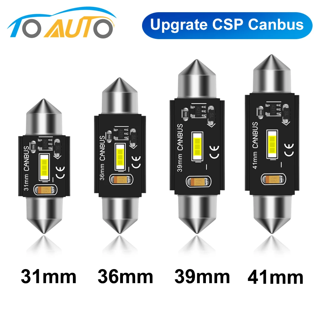 Светодиодная лампа Canbus C5W C10W 31 мм 36 39 41 гирлянда светодиодная для салона