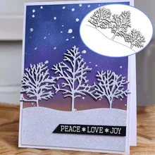 Металлические пихты Вырубные штампы трафареты скрапбукинга альбом, декоративные поделки тиснение