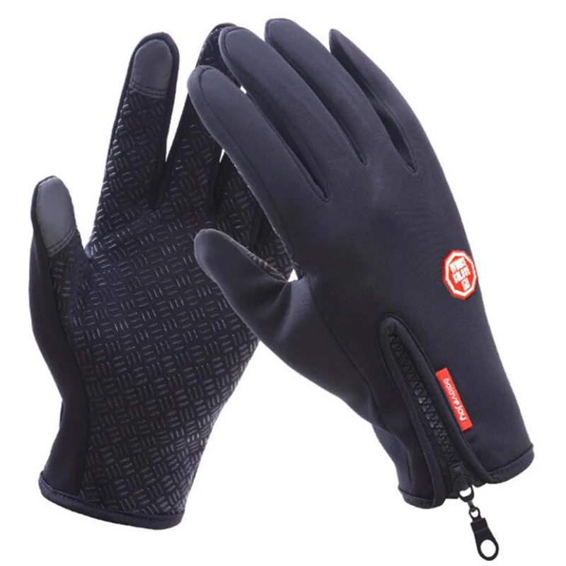 Зимние теплые лыжные перчатки унисекс с сенсорным экраном, водонепроницаемые велосипедные перчатки для отдыха на природе, мотоциклетные перчатки, ветрозащитные перчатки