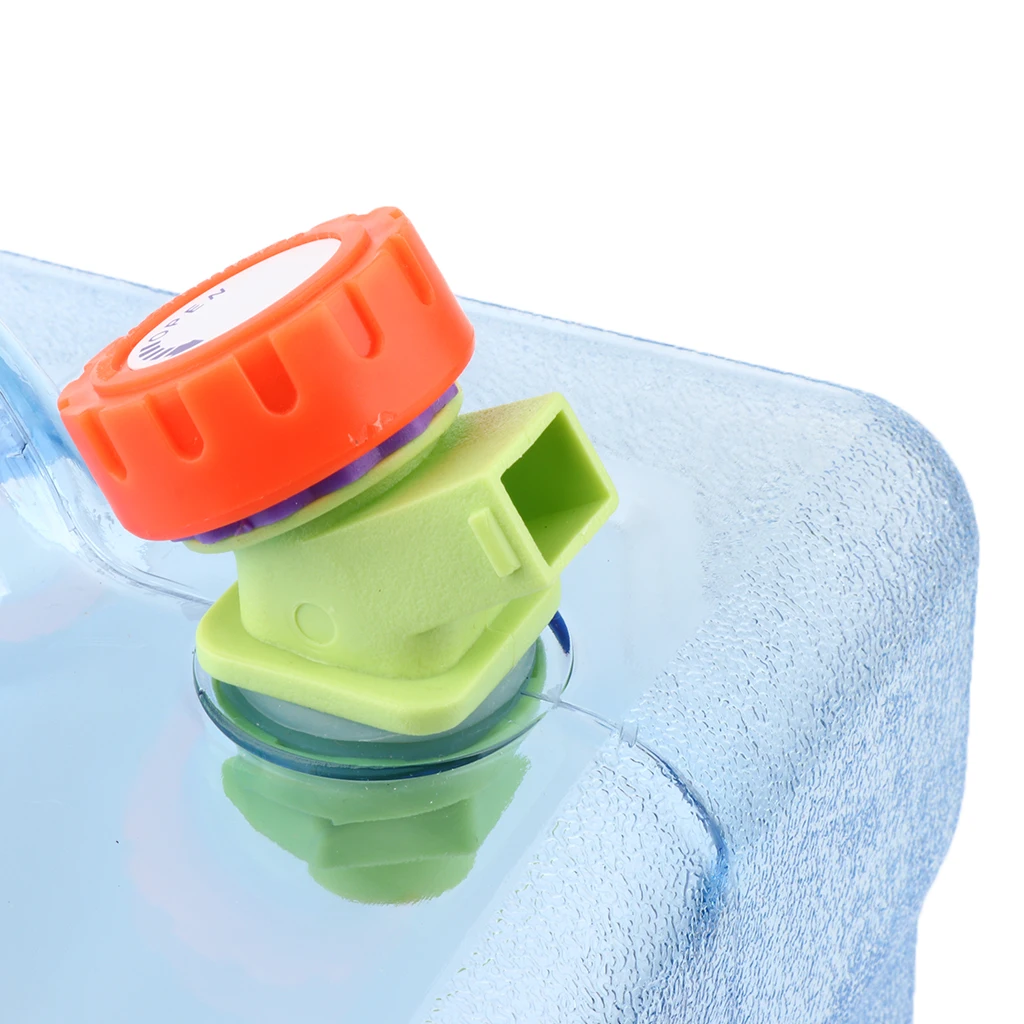 5L/8L Outdoor Camping Travel Car Water Bucket Water Carrier Canister with Water-tap & Leak Proof Lid