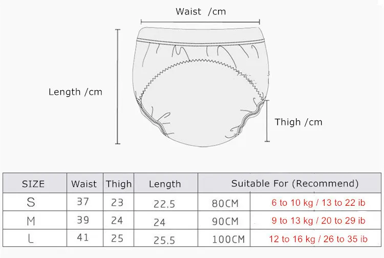 Детские тренировочные Детские Подгузники-трусики многоразовые Washable моющиеся подгузники хлопковые обучающие Штаны детская одежда