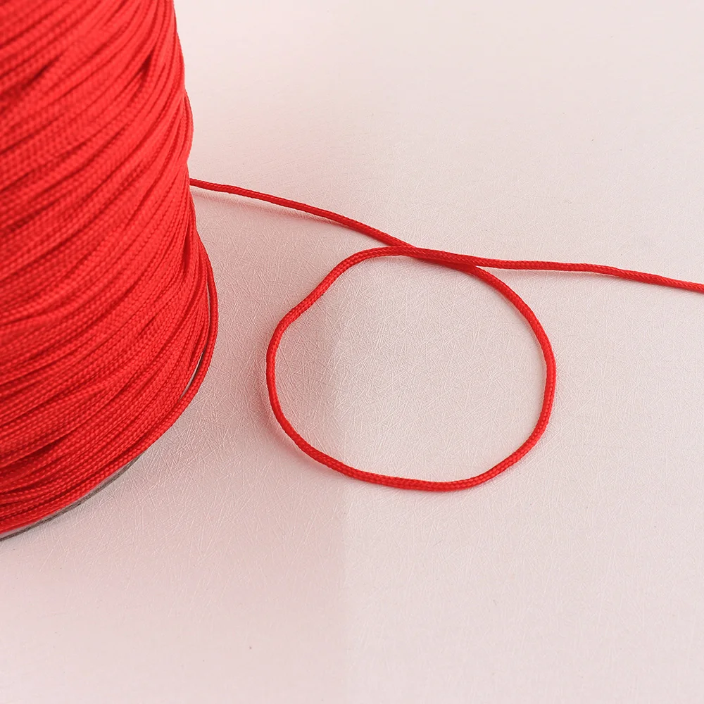 1.5mm Strong Braided Nylon Rope Core dark blue/dark purple/red Bracelet Lanyard Camping Rope Handmade Home DIY Decoration