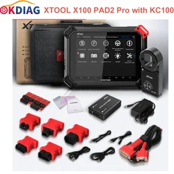 XTOOL – X100 PAD2 Pro outil de Diagnostic de voiture avec programmeur de clé automatique, lecteur de Code, fonction spéciale, mise à jour en ligne, KC100 