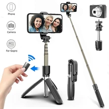 Wireless Bluetooth Selfie Stick Tripod Foldable Tripod Monopods Universal for SmartPhones for Gopro Sports Action Camera