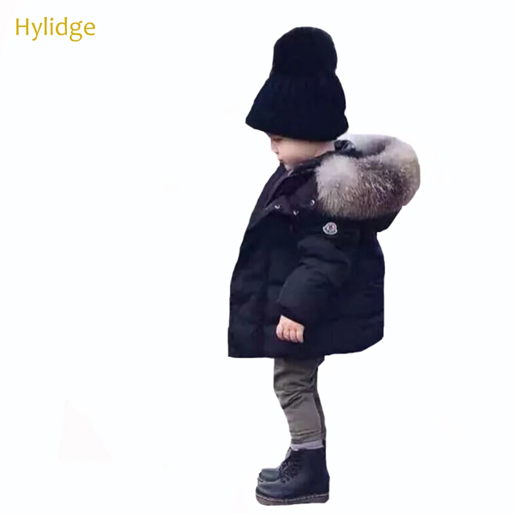 

Hylidge Baby Girls Coats Jacket Winter Kids Parkas Winter Warm Outwear For Children Kids Faux Fur Hooded Girl Boy Cotton Coats