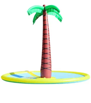 

New Inflatable Water Spray Coconut Tree Toy Water Spray Mat Outdoor Beach Lawn Water Mat for Children's Summer Toys