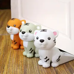 Bloc de porte antichoc tigre mignon, poignée Anti Collision, pour maison et bureau, cale de sécurité, tampons Anti Collision, arrêts de porte 