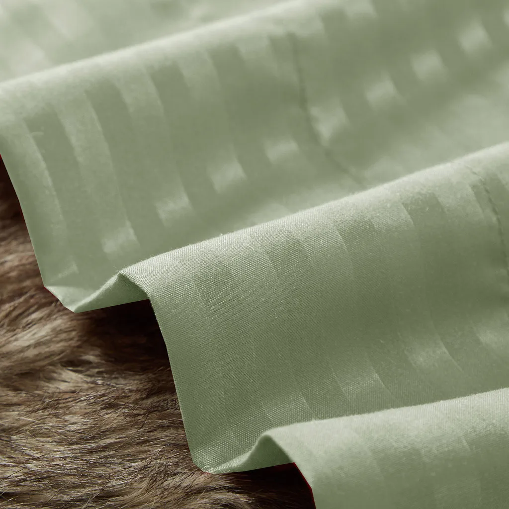Комплект постельного белья Египетский комфорт 1800 Кол глубокий карман в полоску 3-4 шт. простыни на резинке постельное белье стеганые одеяла