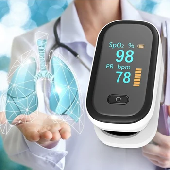 

Pulse Oximeter Finger Oximetro OLED Oximetro De Dedo SpO2 PR Pulsioximetro Blood Oxygen Household Health Saturation Meter