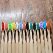 3 шт бамбуковая зубная щетка средняя щетина биоразлагаемая пластиковая-бесплатно Уход за полостью рта для взрослых Экологичная зубная щетка кисточка с бамбуковой ручкой