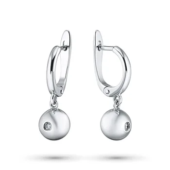 

Earrings in white gold with diamonds e0901sg05153800