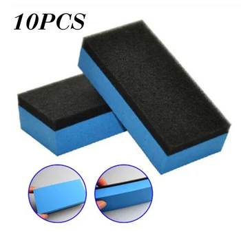 

10pcs Car Ceramic Coating Sponge Glass Nano Wax Applicator Polish Pads Cleaning Durable And Practical Materials