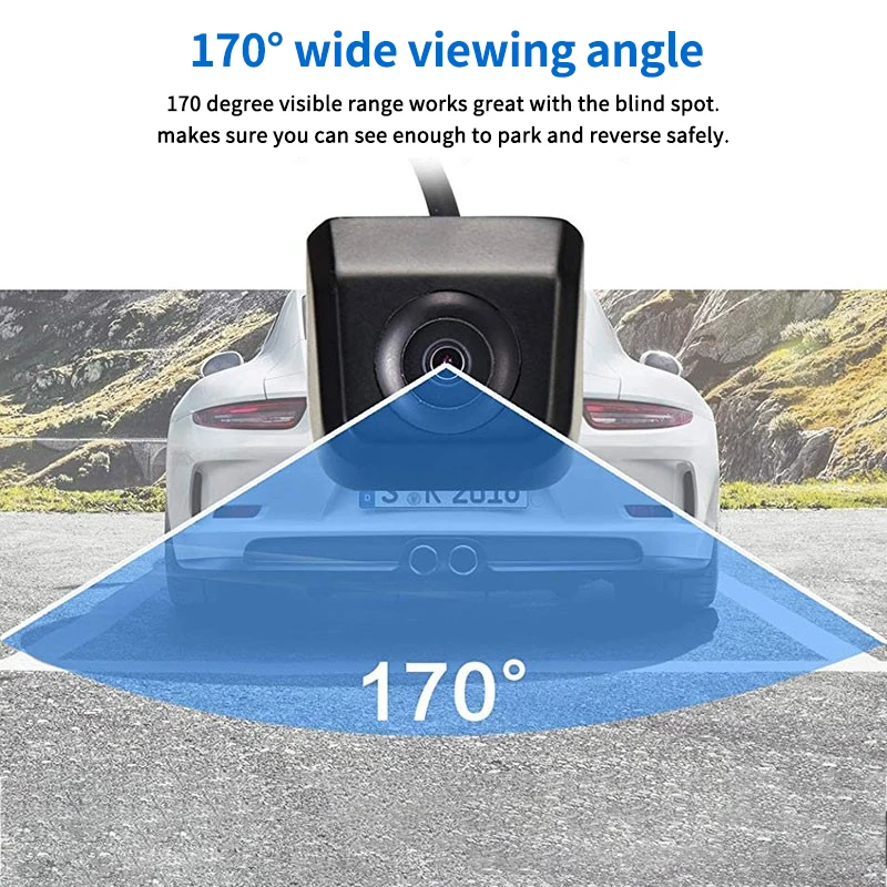 Автомобильная камера заднего вида HD цветное изображение видео Ночное видение 170