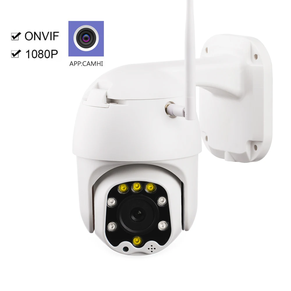 

2MP PTZ Speed Dome WIFI IP Camera 1080P 5X Zoom Outdoor Wireless Camera 8 LED IR 30m Two Way Audio Home CCTV Surveillance ONVIF
