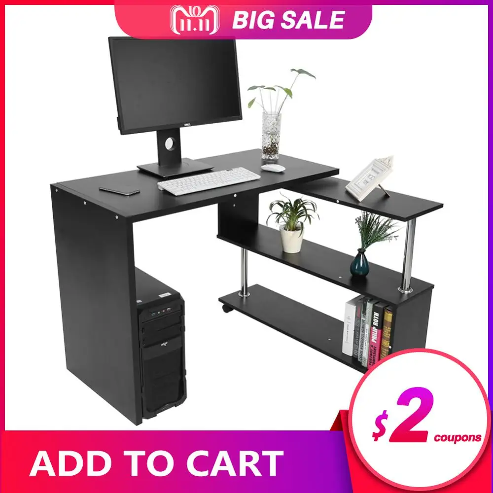 Furniture Home Furniture Diy Corner Computer Desk Office Home