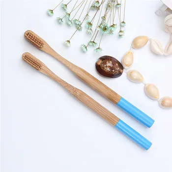 

1PCS Oral Care Teeth Brushes Natural Bamboo Toothbrush Bamboo Charcoal Toothbrush Wood Handle Toothbrush Portable Brush