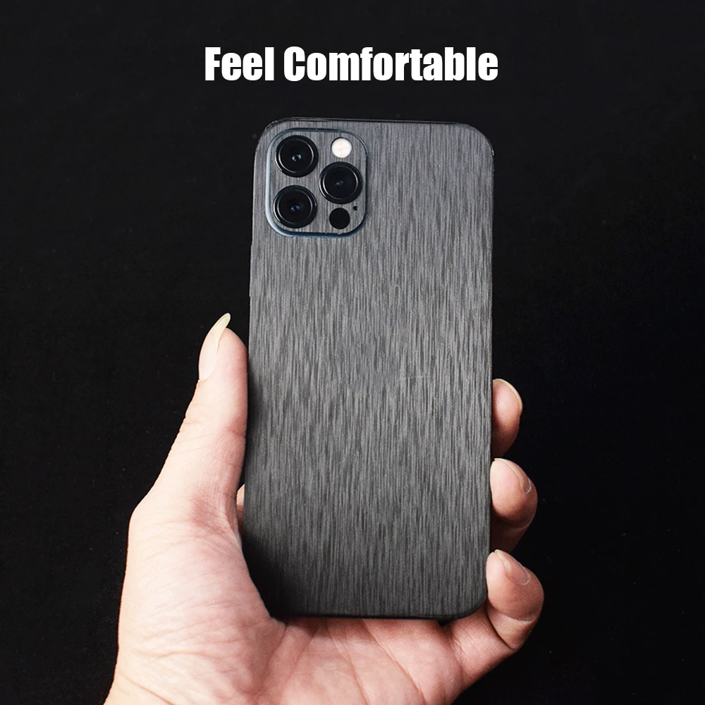 Металлическая матовая наклейка на заднюю панель с полным покрытием для iPhone 13 12 11