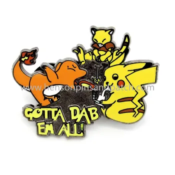 

Retail And Stock Metal zinc alloy hard enamel pikacha pin badge