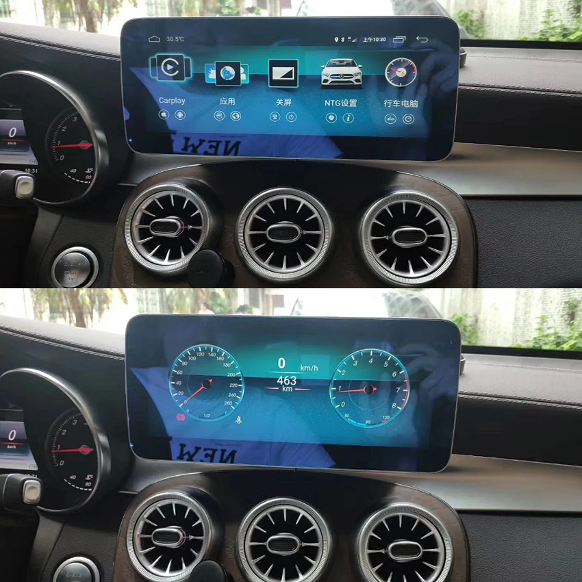 Для Mercedes Benz GLC C Class W205- автомобильный радиоэкран с gps навигацией Bluetooth 10,25 дюймов 4+ 64G Android дисплей