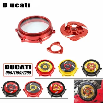 

For Ducati 959 1199 1299 Panigale R S Motorcycle CNC Engine Clutch Cover Spring Retainer Clear Pressure Plate