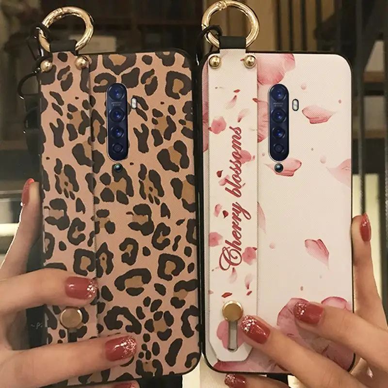 Чехол для телефона Lanyard OPPO Reno2 мягкий силиконовый ударопрочный чехол из ТПУ с