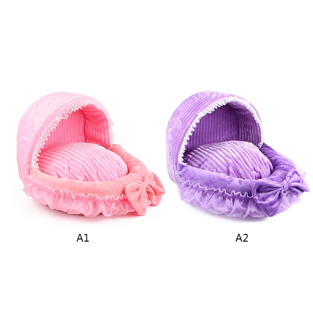 

Dog Basket Bed Cat Puppy Pet Beds Cute Lace Princess Pet Dream Nest Pet Kennel Cat Dog Beds Luxury Cat Sofa Dog Bed Bichon