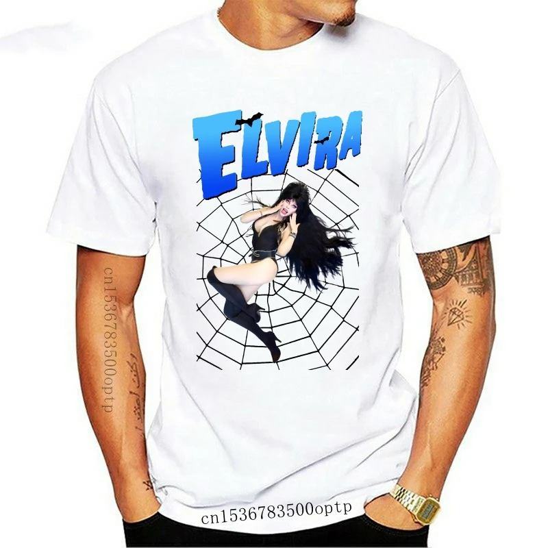 Футболка Elvira Mistress Of The Dark V1 1988 натуральный белый все размеры от S до 4Xl | Мужская