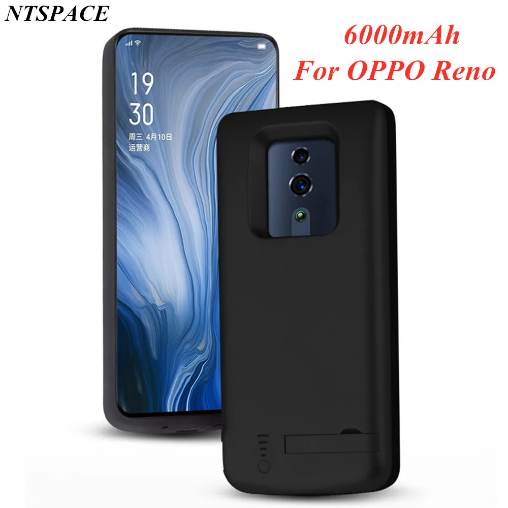 

Portable Power Bank Charging Case For OPPO Reno Power Case Extenal Battery Phone Charger Cases 6000mAh Powerbank Charger Cover