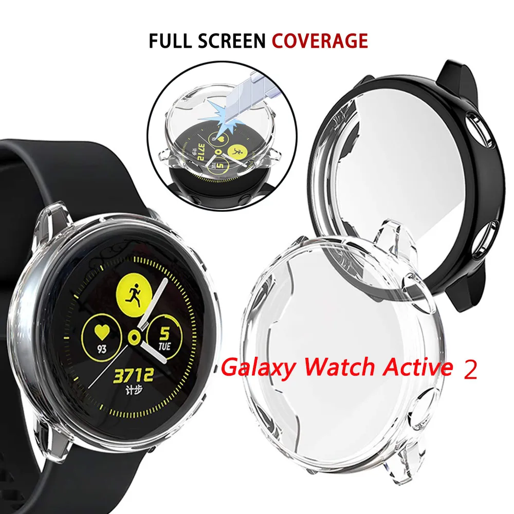 Защитный чехол из ТПУ для Samsung Galaxy Watch Active 2 40 мм мягкий силиконовый защитный 44