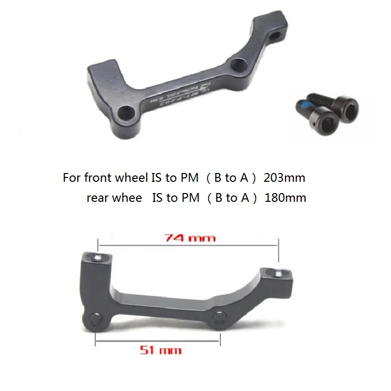 Boaby Brake Mount Ultralight Bicycle Bike Disc Brake Bracket Mount Adapter for 140//160//180//203mm Rotor